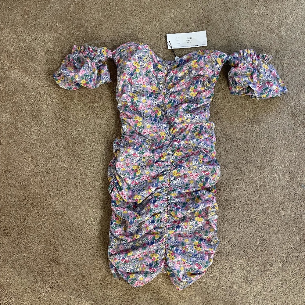 Purple summer Mini dress size XS